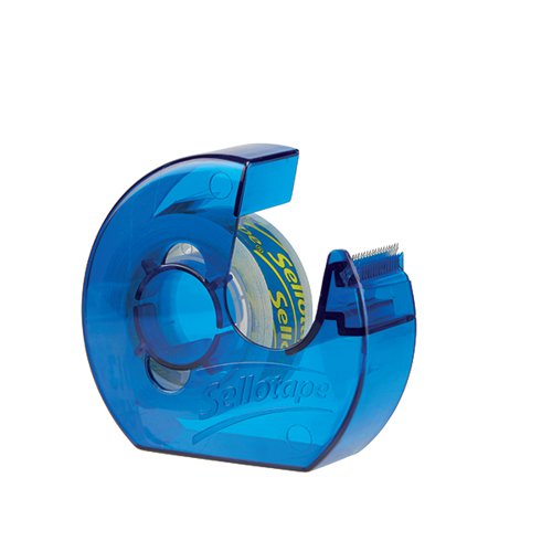 SELLOTAPE SUPER CLEAR TAPE DISPENSER + ROLL 18MMX15M (PACK O