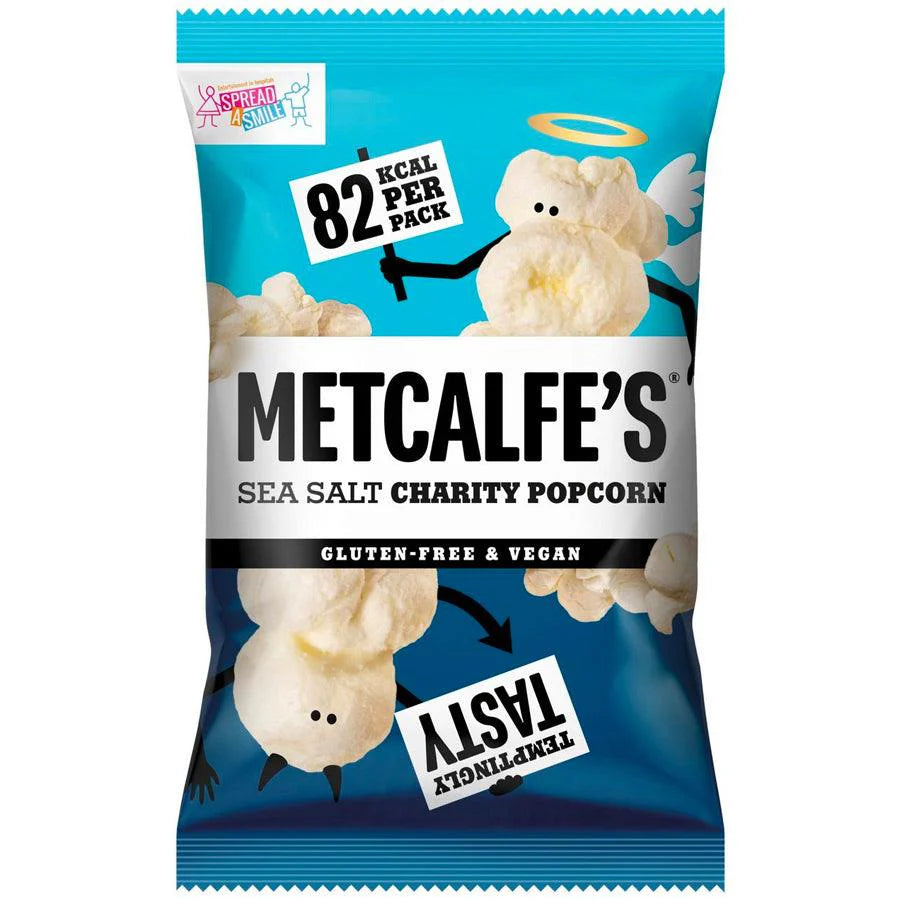 METCALFE'S SEA SALT SKINNY POPCORN (17g) x 24