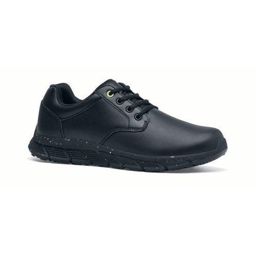SHOES FOR CREWS SALOON II ECO MENS LEATHER SHOE BLACK 10