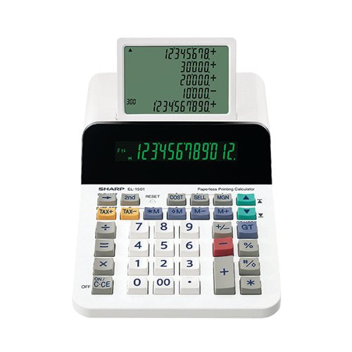 SHARP EL1501 PAPERLESS PRINTING CALCULATOR EL1501