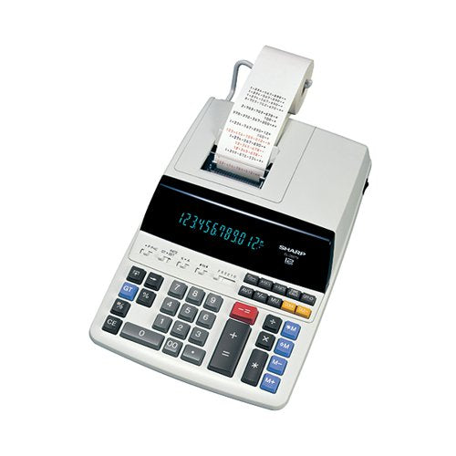 SHARP 12 DIGIT DIGITRON DISPLAY 2 COLOUR PRINTING CALCULATOR