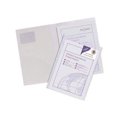 SNOPAKE TWINFILE PRESENTATION FILE A4 CLEAR (5 PACK) 14030