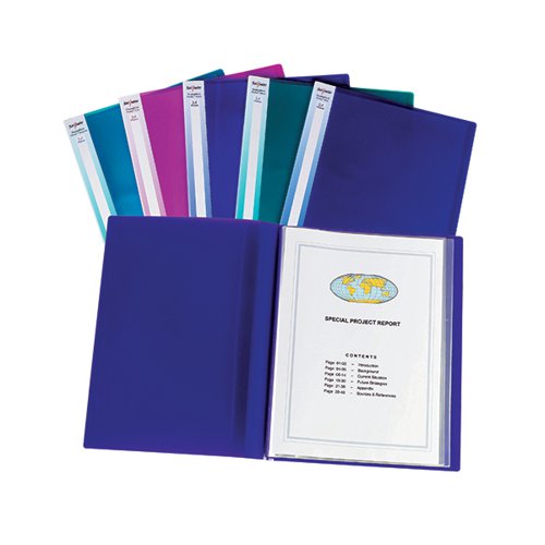 SNOPAKE DISPLAY BOOK 24 POCKET A3 ELECTRA ASSORTED (PACK OF