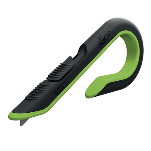 SLICE BOX CUTTER AUTO RETRACTABLE GREEN/BLACK 10503