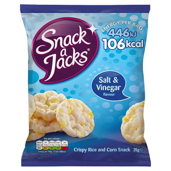 SNACK A JACKS SALT & VINEGAR (26g) x 24