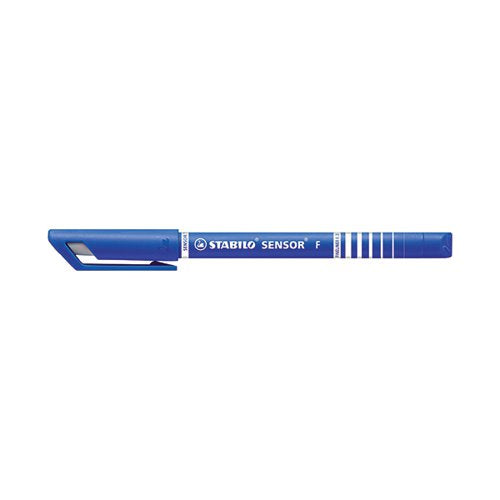 STABILO SENSOR CUSHION TIP FINELINER PEN BLUE (PACK OF 10) 1