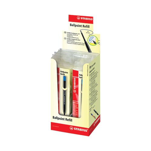 STABILO BALLPOINT REFILL ECOPACK BLUE (PACK OF 10) 2/041-02