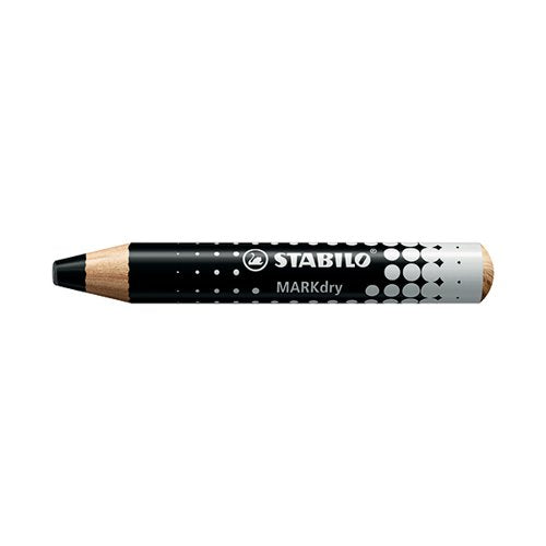 STABILO MARKDRY WHITEBOARD PENCILS BLACK (PACK OF 5) 648/46