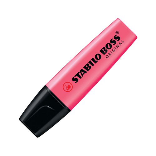 STABILO BOSS ORIGINAL HIGHLIGHTER PINK (PACK OF 10) 70/56/10