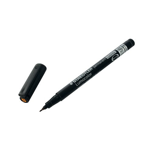 STAEDTLER LUMOCOLOUR CD/DVD MARKER PEN SUPER FINE BLACK (PAC