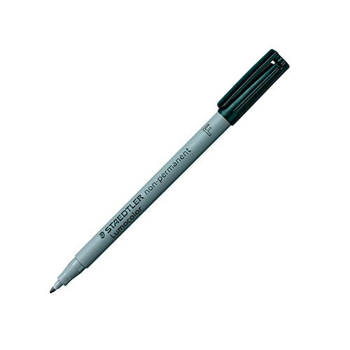 STAEDTLER LUMOCOLOUR PEN NON-PERMANENT FINE BLACK (PACK OF 1