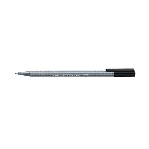 STAEDTLER TRI+ FINELINER PEN 0.3MM BLACK (PACK OF 10) 3349