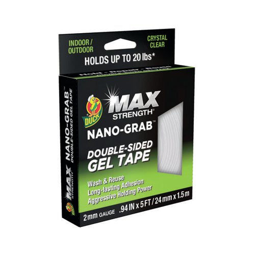 DUCKTAPE MAX STRENGTH NANO GRAB DOUBLE SIDED GEL TAPE 24MMX1