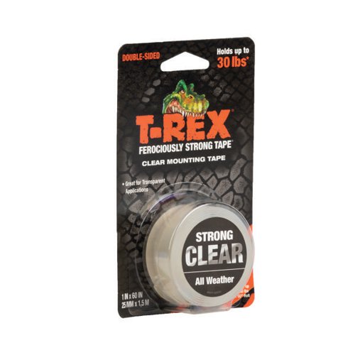 T-REX MOUNTING TAPE ROLL 25MMX1.5M CLEAR (PACK OF 6) 285664