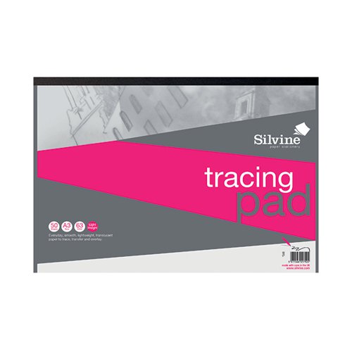 SILVINE EVERYDAY TRACING PAD 50 SHEETS A3 A3T50