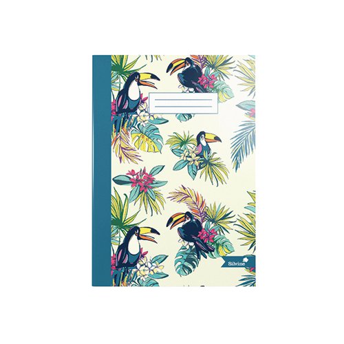 SILVINE CASEBOUND NOTEBOOK RULED WITH MARGIN 80 PAGES A4 ASS