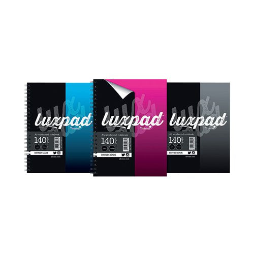 SILVINE LUXPAD HARDBACK WIREBOUND NOTEBOOK A5 (PACK OF 12) T