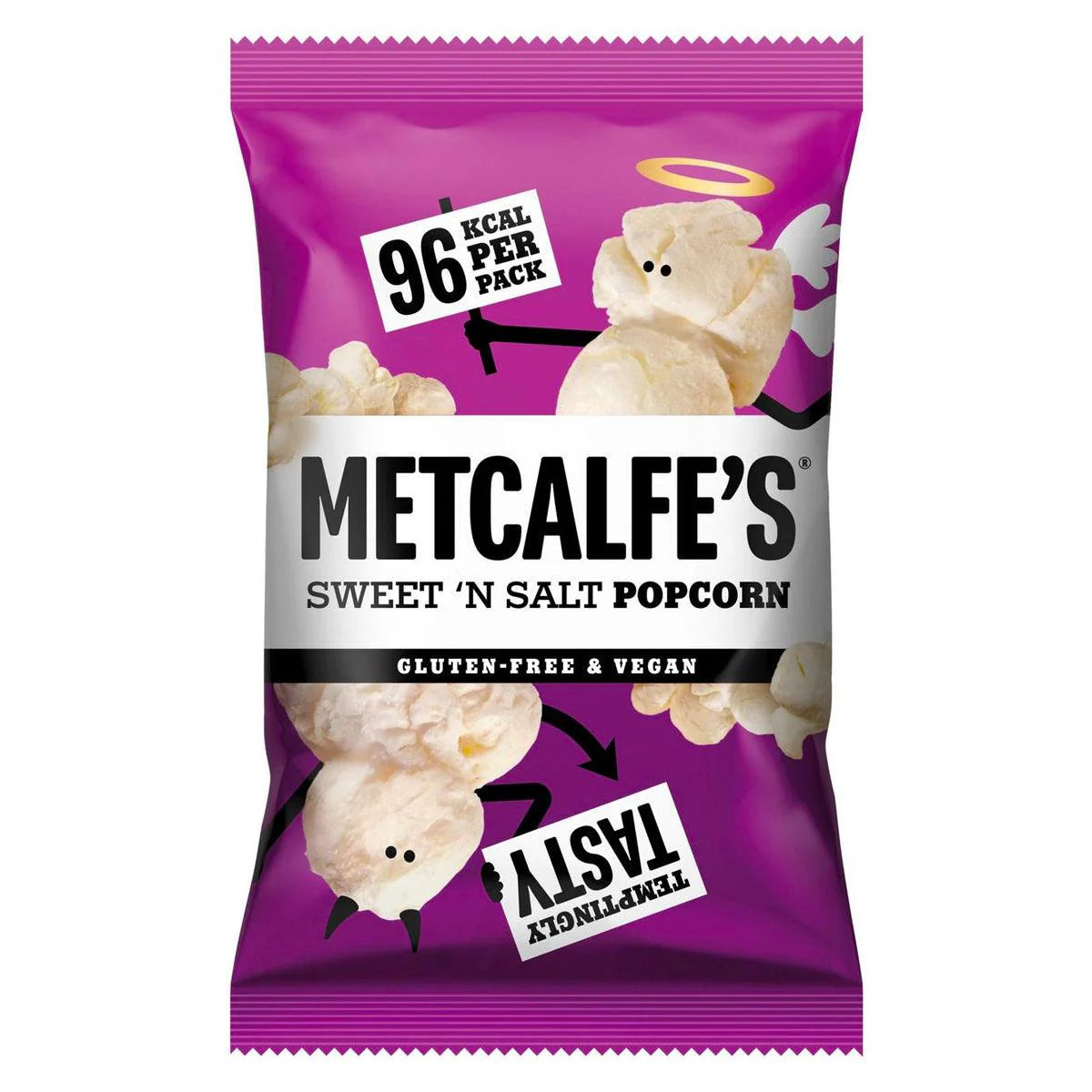 METCALFE'S SWEET 'N' SALT SKINNY POPCORN (25g) x 24
