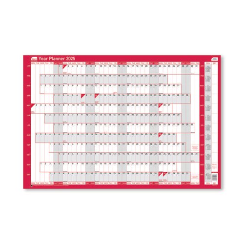 SASCO COMPACT YEAR PLANNER LANDSCAPE 2025 SY1075625
