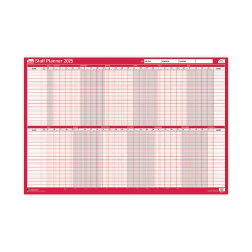 SASCO STAFF PLANNER MOUNTED 2025 SY1076225