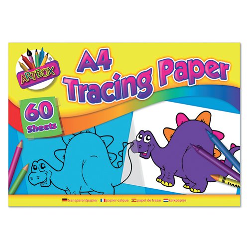 ART BOX TRACING PAPER PAD A4 60 SHEETS (PACK OF 12) TAL05069