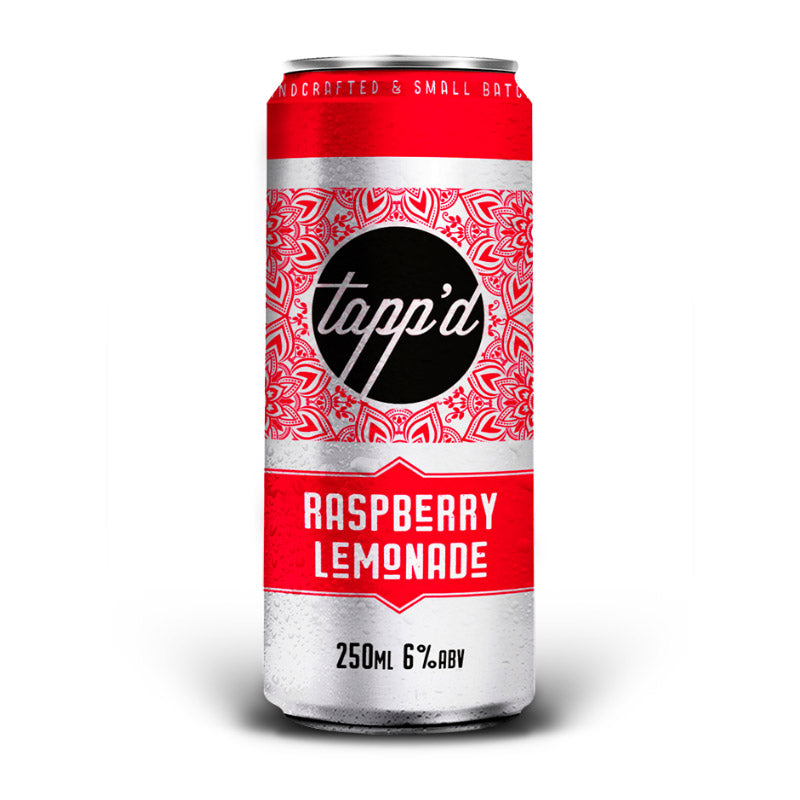 TAPP’D RASPBERRY&LEMONADE COCKTAIL CANS (250ml) x 12