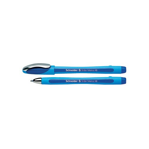 SCHNEIDER SLIDER MEMO XB BALLPOINT PEN LARGE BLUE (PACK OF 1