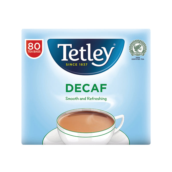 TETLEY DECAFFEINATED TEA BAGS (80 bags)