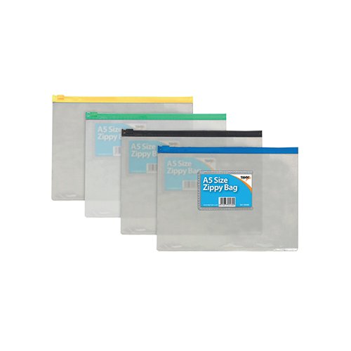 SUNDRY ZIP BAG A5 (12 PACK) 300480