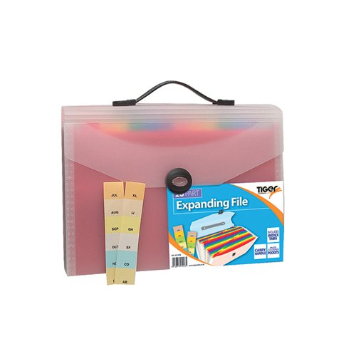 TIGER A4 26-PART EXPANDING FILE (PACK OF 6) 301048