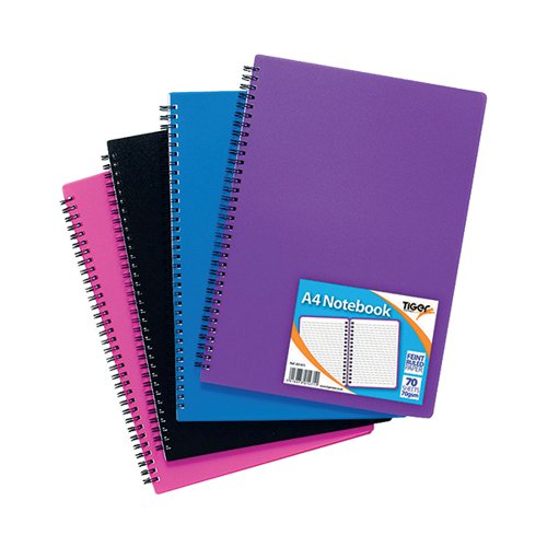 SUNDRY A4 WIRO POLYPROPYLENE NOTEBOOK (5 PACK) 301471