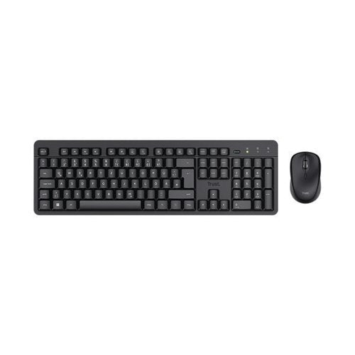 TRUST TKM-360 WIRELESS KEYBOARD AND MOUSE SET BLACK 25358