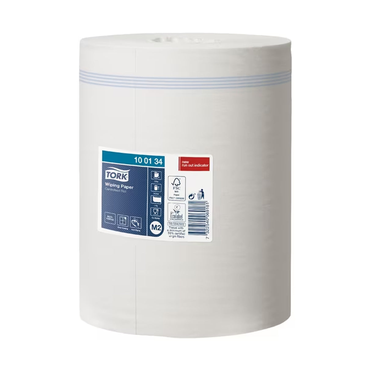 TORK ADVANCED WIPER 415 1 PLY 21.5cm CENTREFEED ROLLS WHITE (275m) x 6