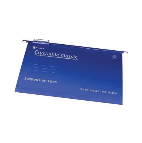 REXEL CRYSTALFILE CLASSIC SUSPENSION FILE FOOLSCAP BLUE (PAC