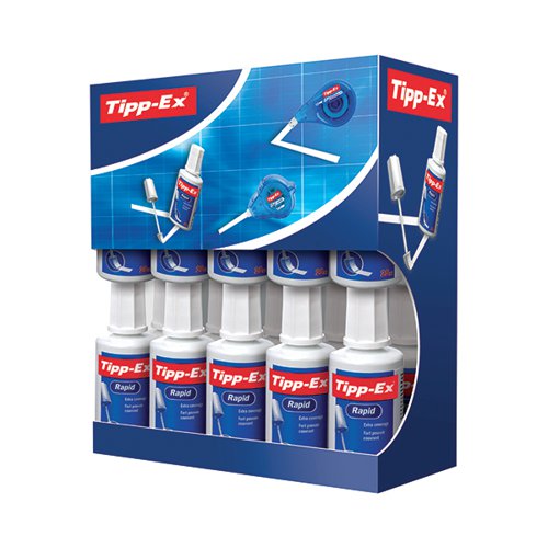 TIPP-EX RAPID CORRECTION FLUID VALUE (PACK OF 20) 895950