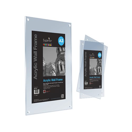 STEWART SUPERIOR ACRYLIC WALL FRAME A4 CLEAR AWF-A4