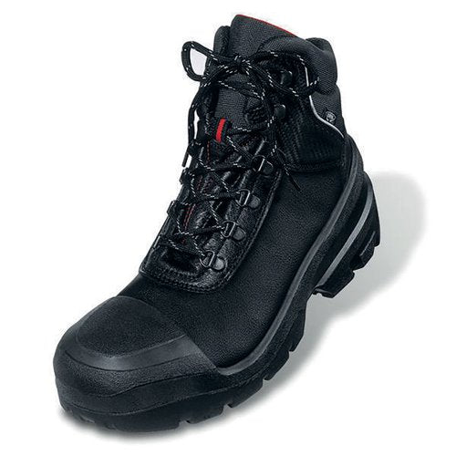 UVEX QUATRO S3 STEEL TOE CAP BOOTS 1PR BLACK 9 UV8401209