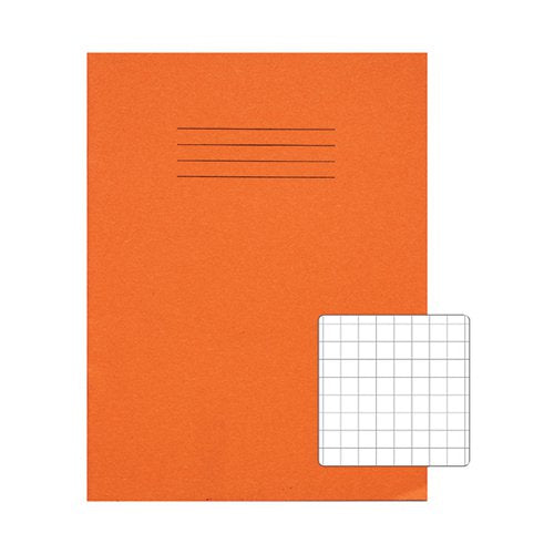 RHINO EXERCISE BOOK 10MM SQUARE 80P 9X7 ORANGE (PACK OF 100)