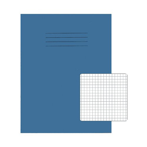 RHINO EXERCISE BOOK 5MM SQUARE 9X7 LIGHT BLUE (PACK OF 100)