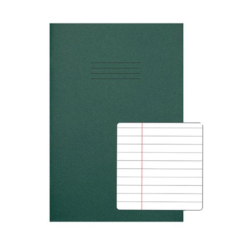 RHINO EXERCISE BOOK 8MM RULED 80P A4 DARK GREEN (PACK OF 50)