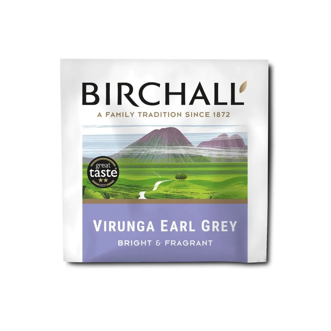 BIRCHALL VIRUNGA EARL GREY PLANT BASED ENVELOPED PRISM (200 TEA BAGS) x 1