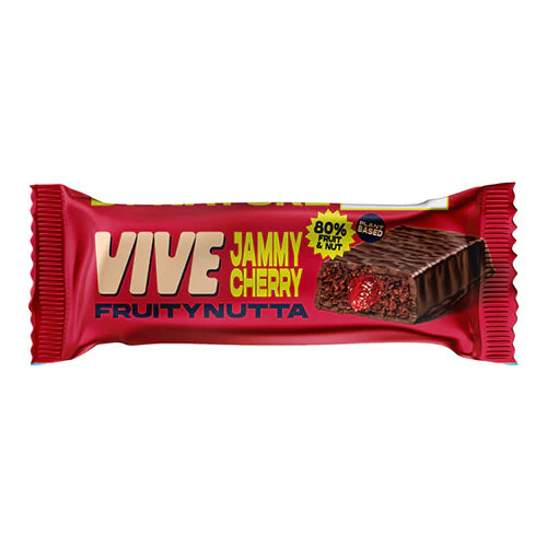 VIVE FRUITYNUTTA INDULGENT FRUIT & NUT BARS JAMMY CHERRY (35g) x 20