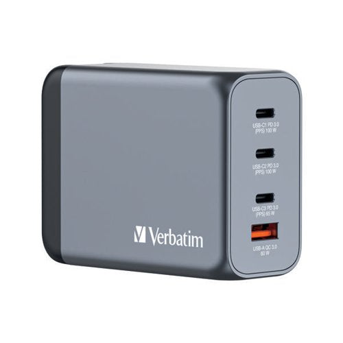 VERBATIM GNC-200 GAN 200W 4 PORT CHARGER 32204