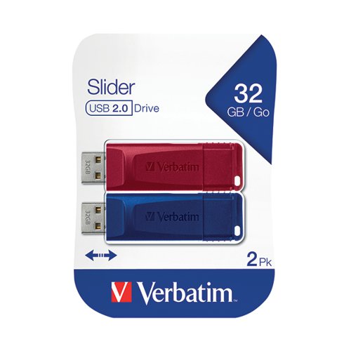 VERBATIM STORE N GO USB 2.0 32GB (2 PACK) 49327