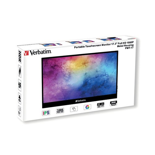 VERBATIM PMT-17 PORTABLE TOUCHSCREEN MONITOR 17.3 INCH FHD 1