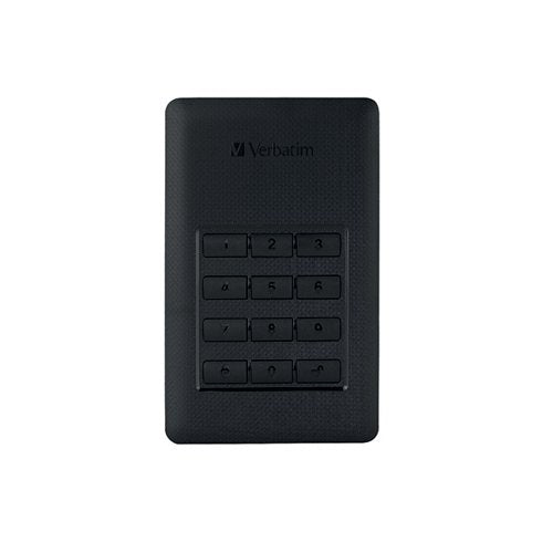VERBATIM SECURE PORTABLE HDD WITH KEYPAD ACCESS 2TB 53403