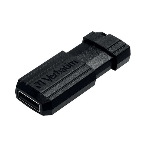 VERBATIM 32GB BLACK PINSTRIPE USB DRIVE 49064
