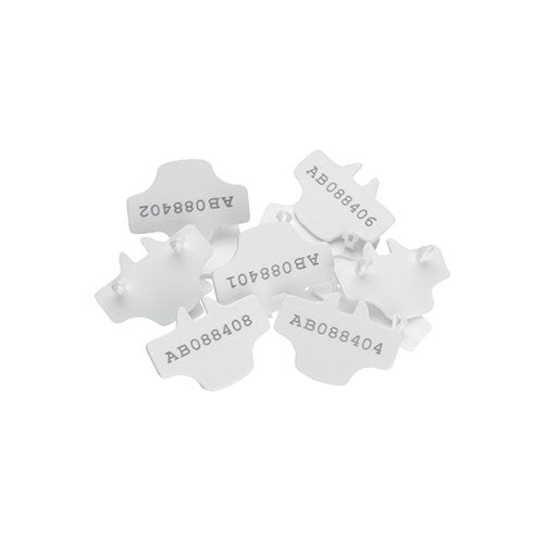 VERSAPAK T2 NUMBERED SEALS WHITE (PACK OF 500) NUMBEREDT2