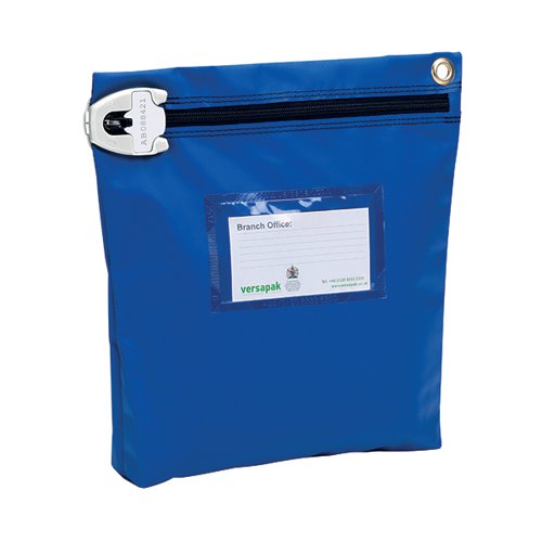 VERSAPAK HIGH SECURITY POUCH 267X267X50MM BLUE CCB1T2SEAL