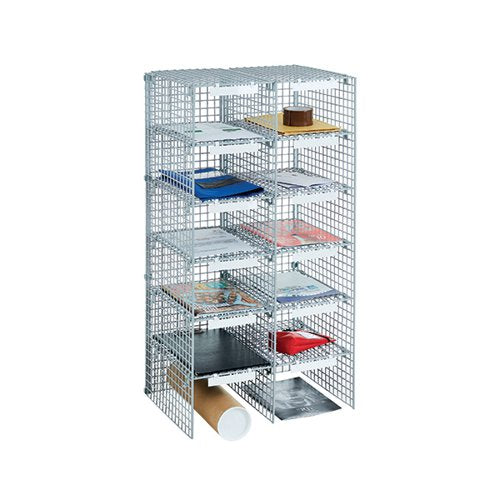 GO SECURE MAILROOM SORTING UNIT 12 COMPARTMENT 2 X 6 COLUMNS